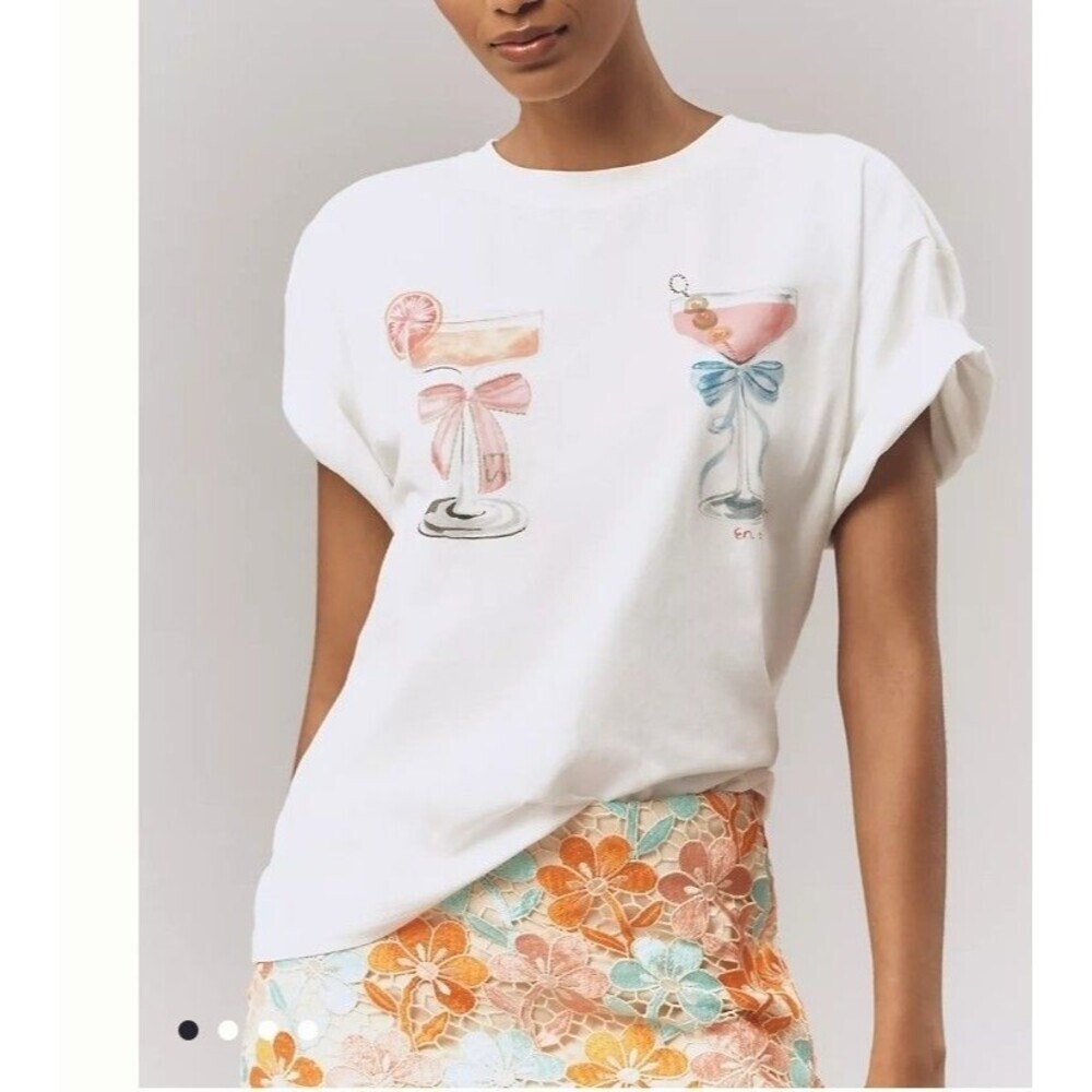 En Saison x Anthea Jacklin Mia Oversized Graphic Tee Short Sleeve Top 1X NWT